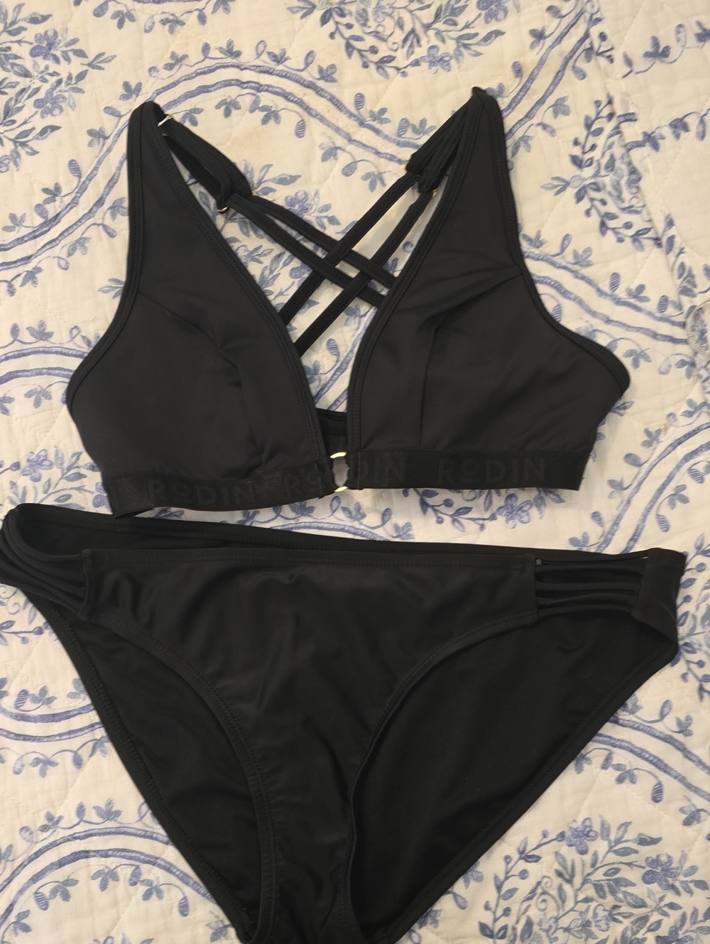 Black Strappy Bikini Set